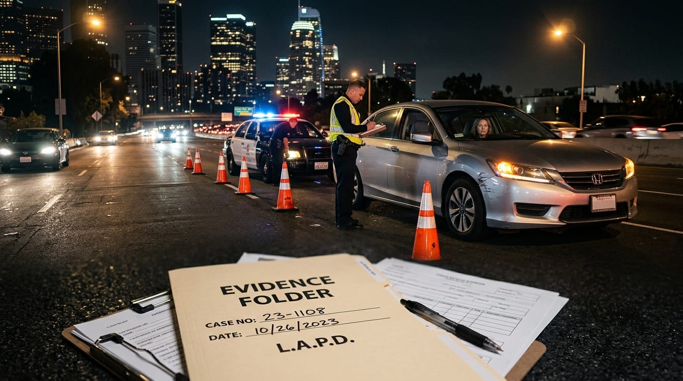 Los Angeles drowsy driving accident claim involving fatigue and crash evidence