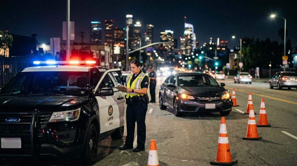 Los Angeles drunk driving accident claim involving DUI evidence and police investigation