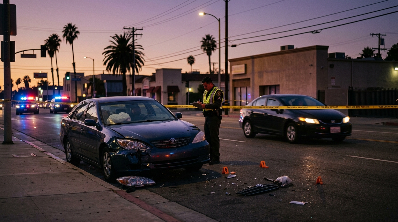 Los Angeles ghost plate accident claim involving an obscured license plate after a hit-and-run crash